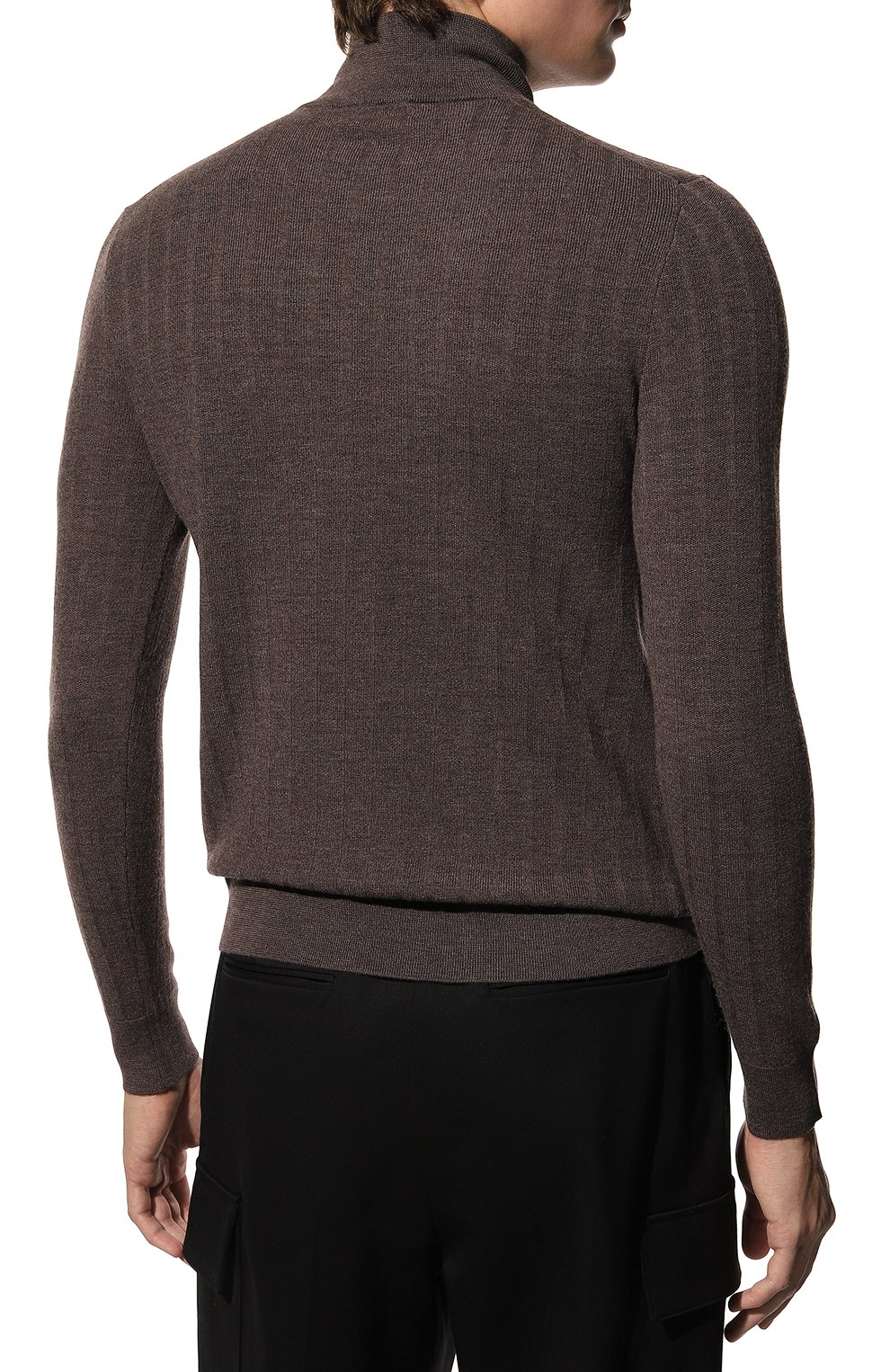 Шерстяной джемпер IL BORGO CASHMERE коричневого цвета по цене 99400 руб., арт. 58-111M0DG0, фото 4 Шерстяной джемпер IL BORGO CASHMERE, арт. 58-111M0DG0, фото 4