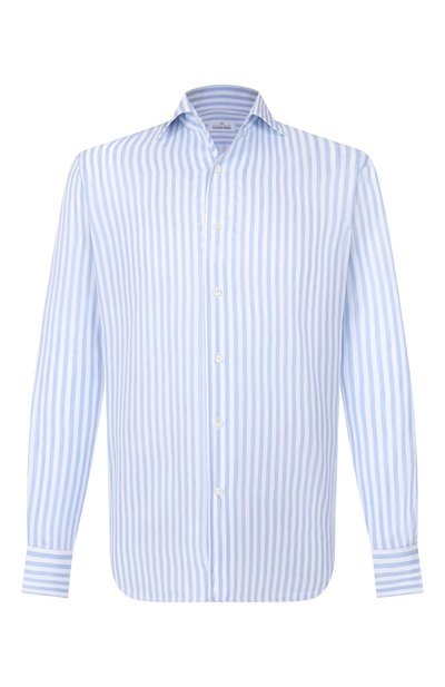 Мужская рубашка из хлопка и льна  ALESSANDRO GHERARDI, арт. D0UBLE/7438