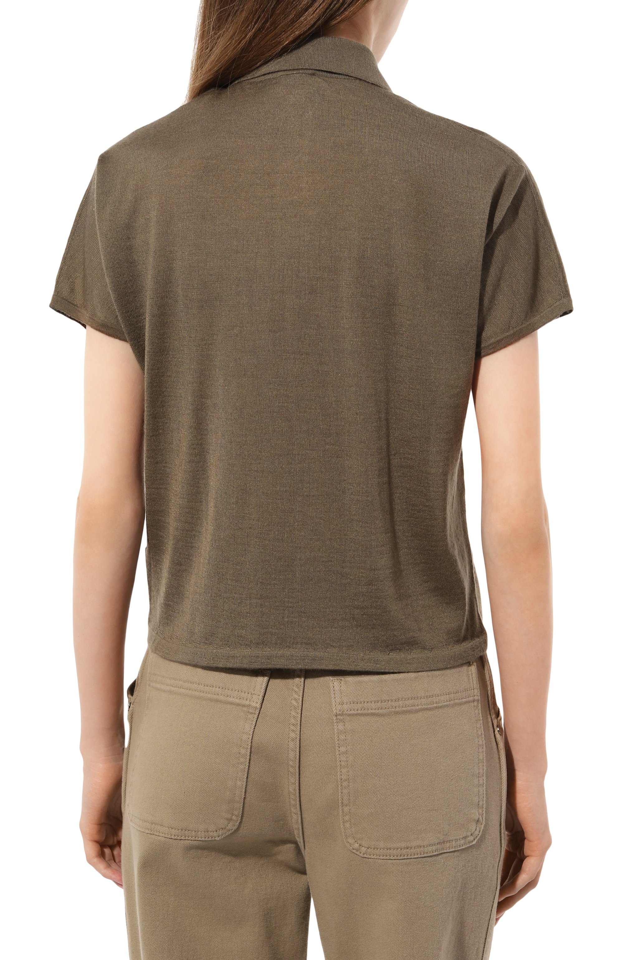 Поло из кашемира и шелка KITON, арт. D57711107, фото 4