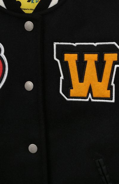 Шерстяной бомбер OFF-WHITE, арт. 0GEH001S24FAB001/6-10, фото 3