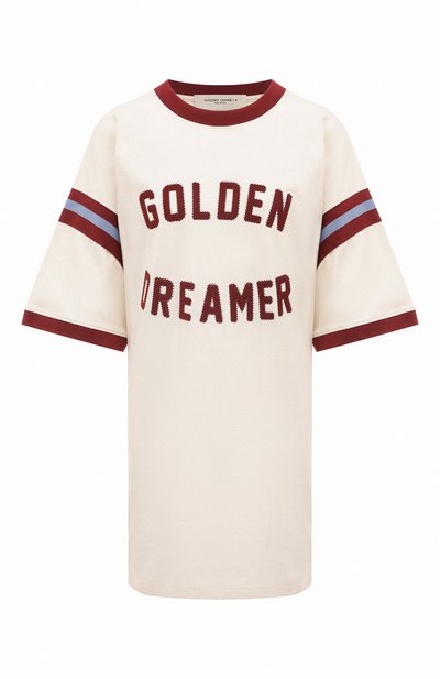 Женская хлопковая футболка GOLDEN GOOSE DELUXE BRAND, арт. GWP01450.P001205