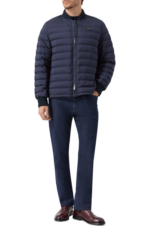Утепленный бомбер Burberry 8110273 Синий  8110273 Фото 2