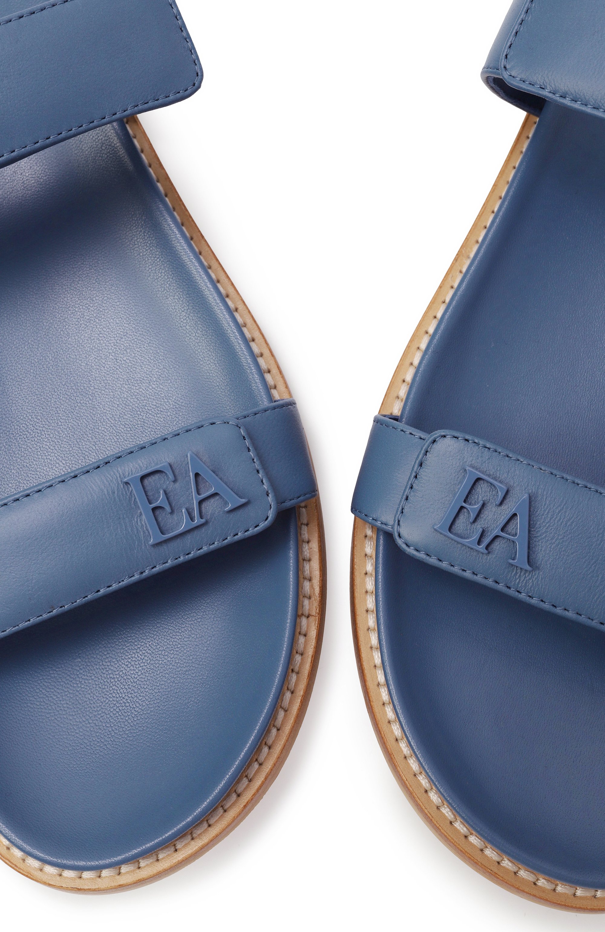 Кожаные шлепанцы EMPORIO ARMANI, арт. X3P778/XF271, фото 7