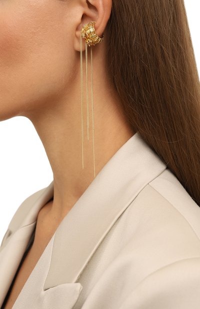 Двойной кафф crush CAVIAR JEWELLERY золотого цвета по цене 15800 руб., арт. CR004Y, фото 2 Двойной кафф crush CAVIAR JEWELLERY, арт. CR004Y, фото 2