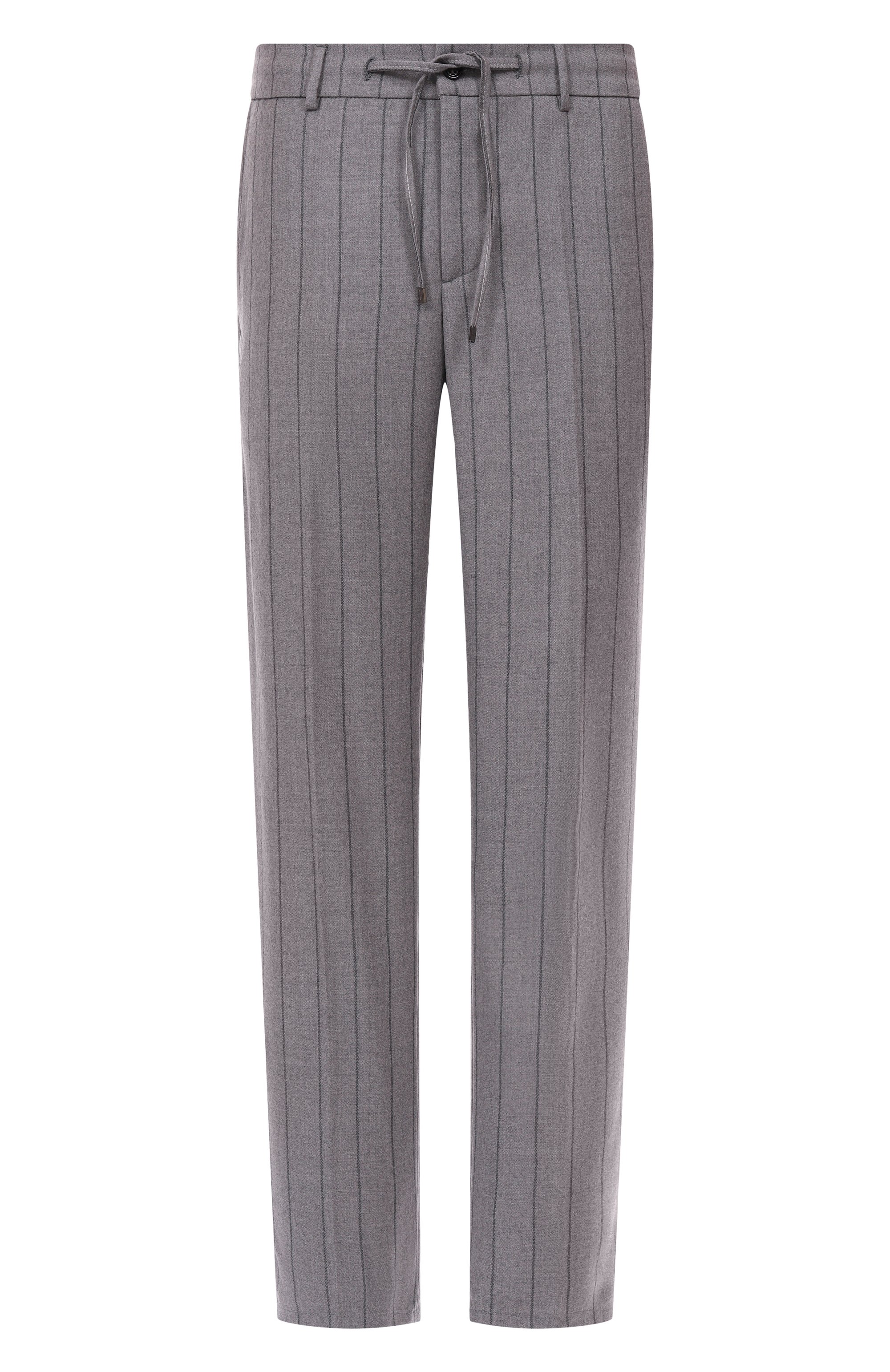 Шерстяные брюки BERWICH серого цвета по цене 44000 руб., арт. SPIAGGIA 20/AN1277, фото 1 Шерстяные брюки BERWICH, арт. SPIAGGIA 20/AN1277, фото 1