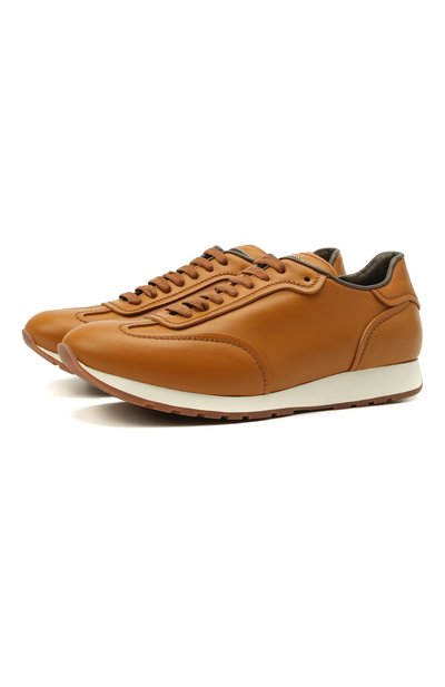 Кожаные кроссовки BRIONI, арт. QHI90L/P9726, фото 1