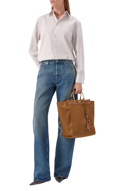 Сумка-тоут Prada 1BG561/RDLN Коричневый  1BG561/RDLN Фото 7