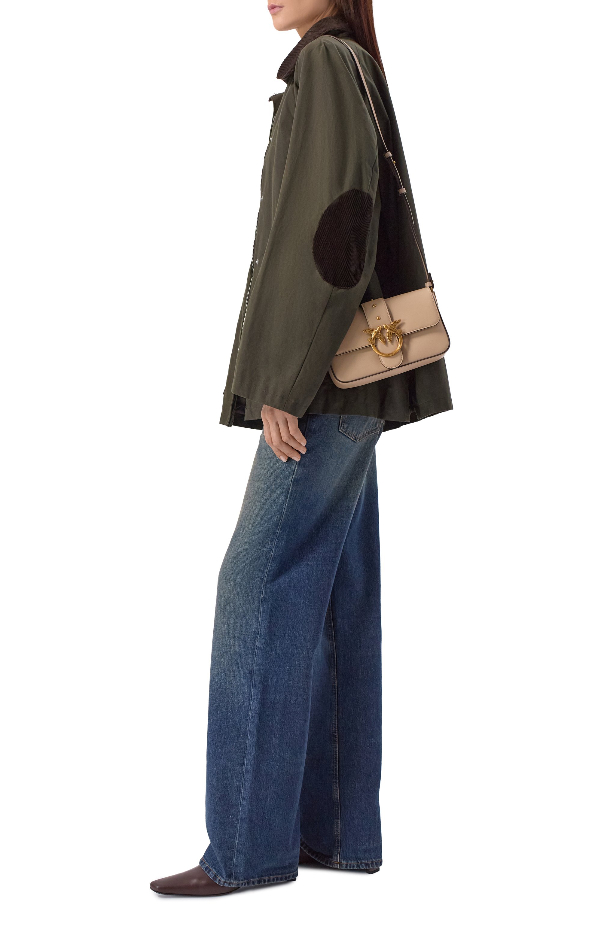 Сумка love one mini PINKO светло-бежевого цвета по цене 27800 руб., арт. 104340/A0Q0, фото 7 Сумка love one mini PINKO, арт. 104340/A0Q0, фото 7