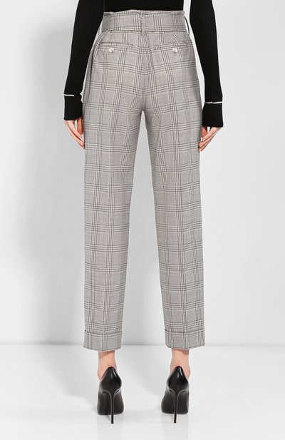 Шерстяные брюки MICHAEL MICHAEL KORS серого цвета по цене 19950 руб., арт. MU93H6KBSM, фото 4 Шерстяные брюки MICHAEL MICHAEL KORS, арт. MU93H6KBSM, фото 4