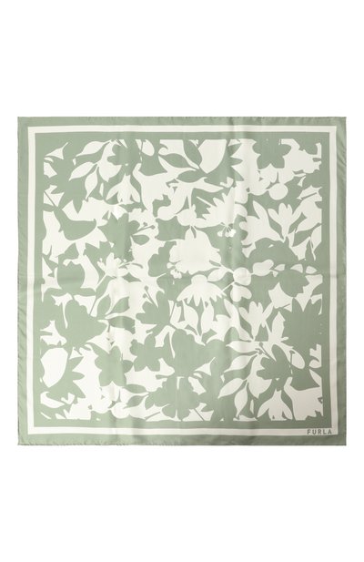 Шелковый платок FURLA зеленого цвета по цене 19000 руб., арт. WT00021/BX3592, фото 4 Шелковый платок FURLA, арт. WT00021/BX3592, фото 4