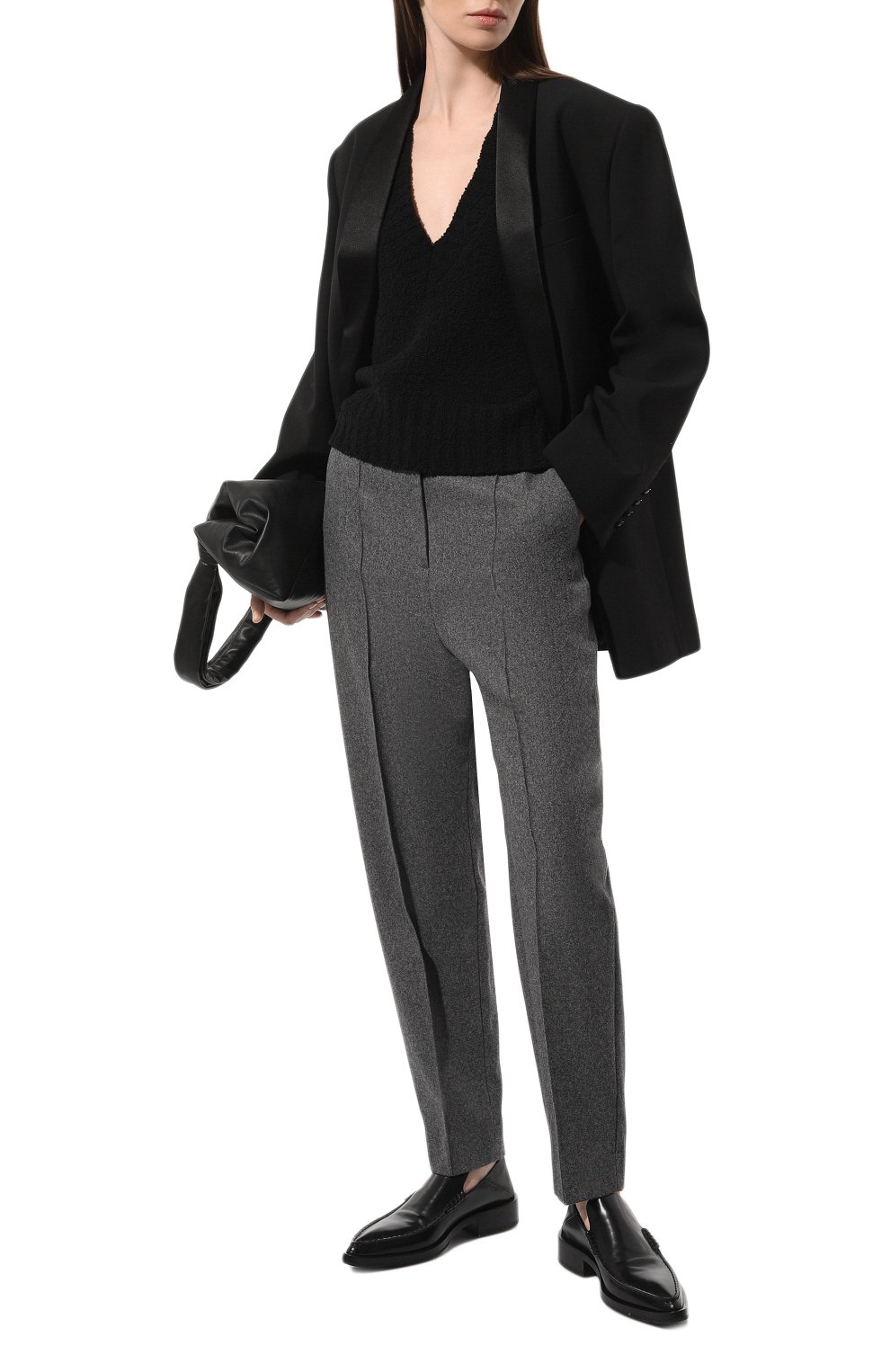 Шерстяные брюки TOTEME, арт. 234-WRTWBM214-FB0024, фото 2