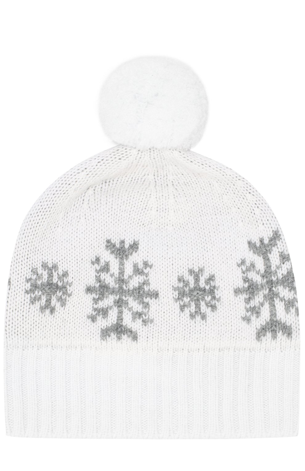 Кашемировая шапка с принтом и помпоном LORO PIANA, арт. FAG4703, фото 1