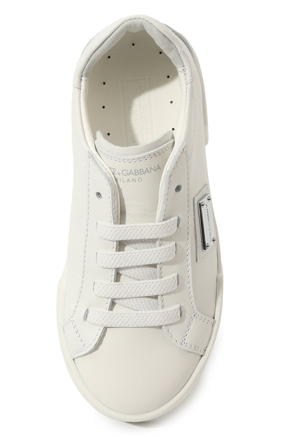 Кожаные кеды portofino DOLCE & GABBANA, арт. DA5183/A3444/24-28, фото 4