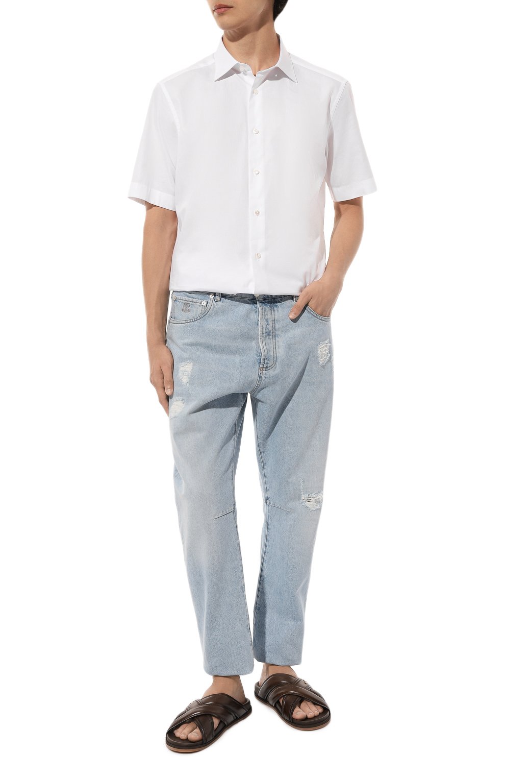 Хлопковая рубашка ZEGNA, арт. CT1031/8MS0JI, фото 2