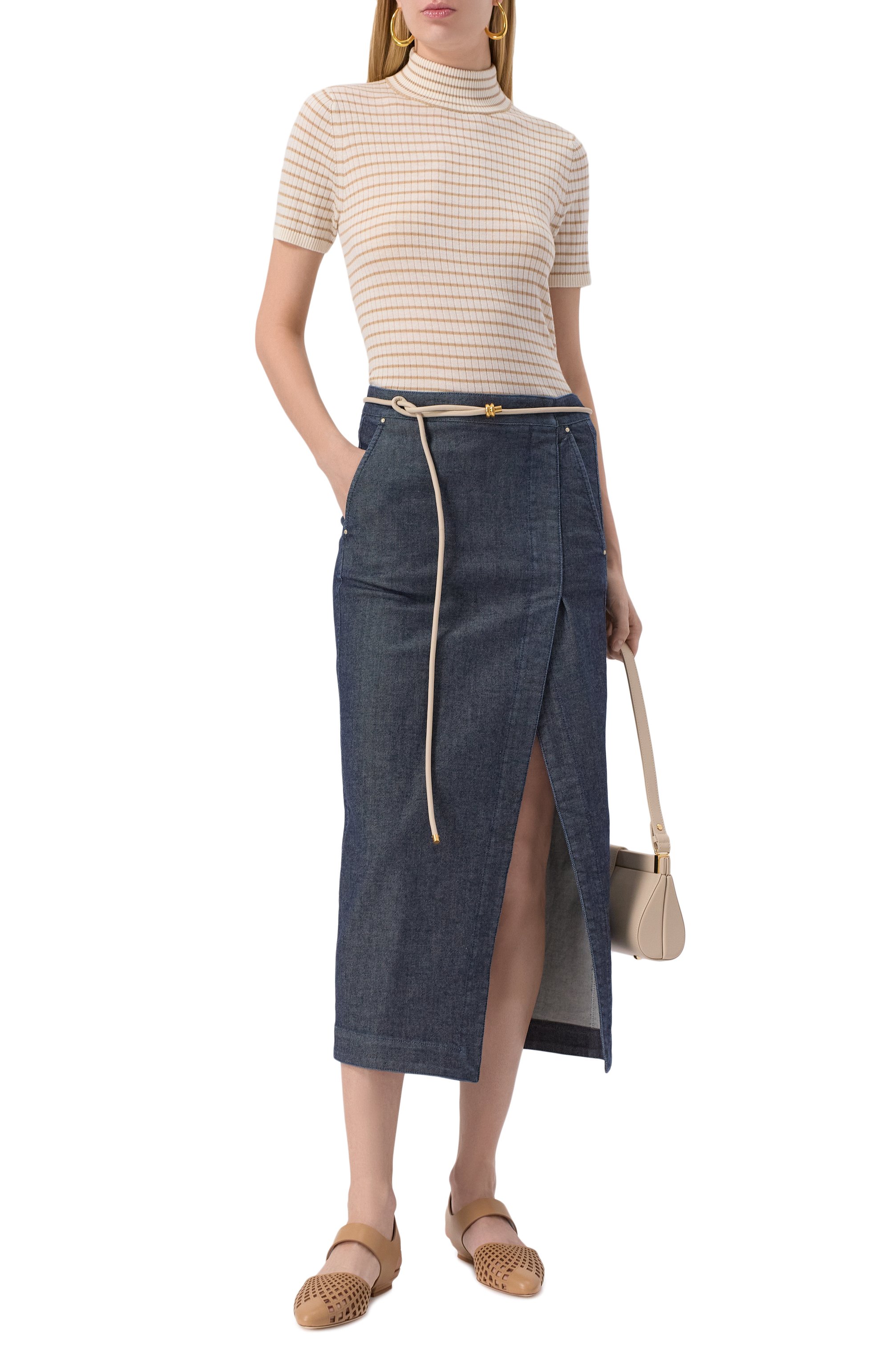 Водолазка из шерсти и шелка MAX MARA STUDIO, арт. FIEMME, фото 2