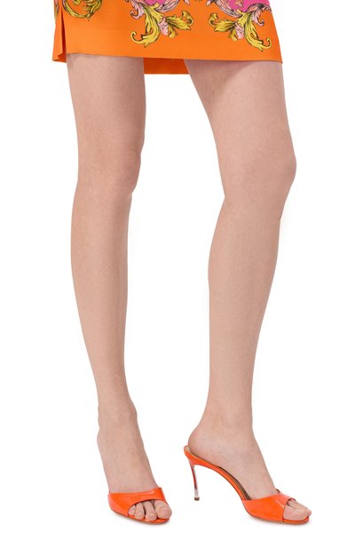 Лакированные мюли superblade CASADEI оранжевого цвета по цене 79050 руб., арт. 1M413J080M/C1313, фото 3 Лакированные мюли superblade CASADEI, арт. 1M413J080M/C1313, фото 3