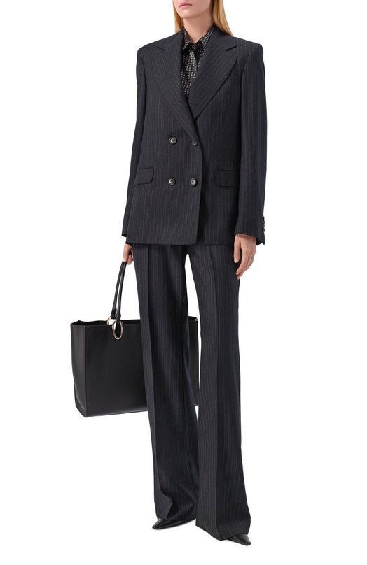 Шерстяные брюки Kiton D60102K0564G01 Чёрный  D60102K0564G01 Фото 2