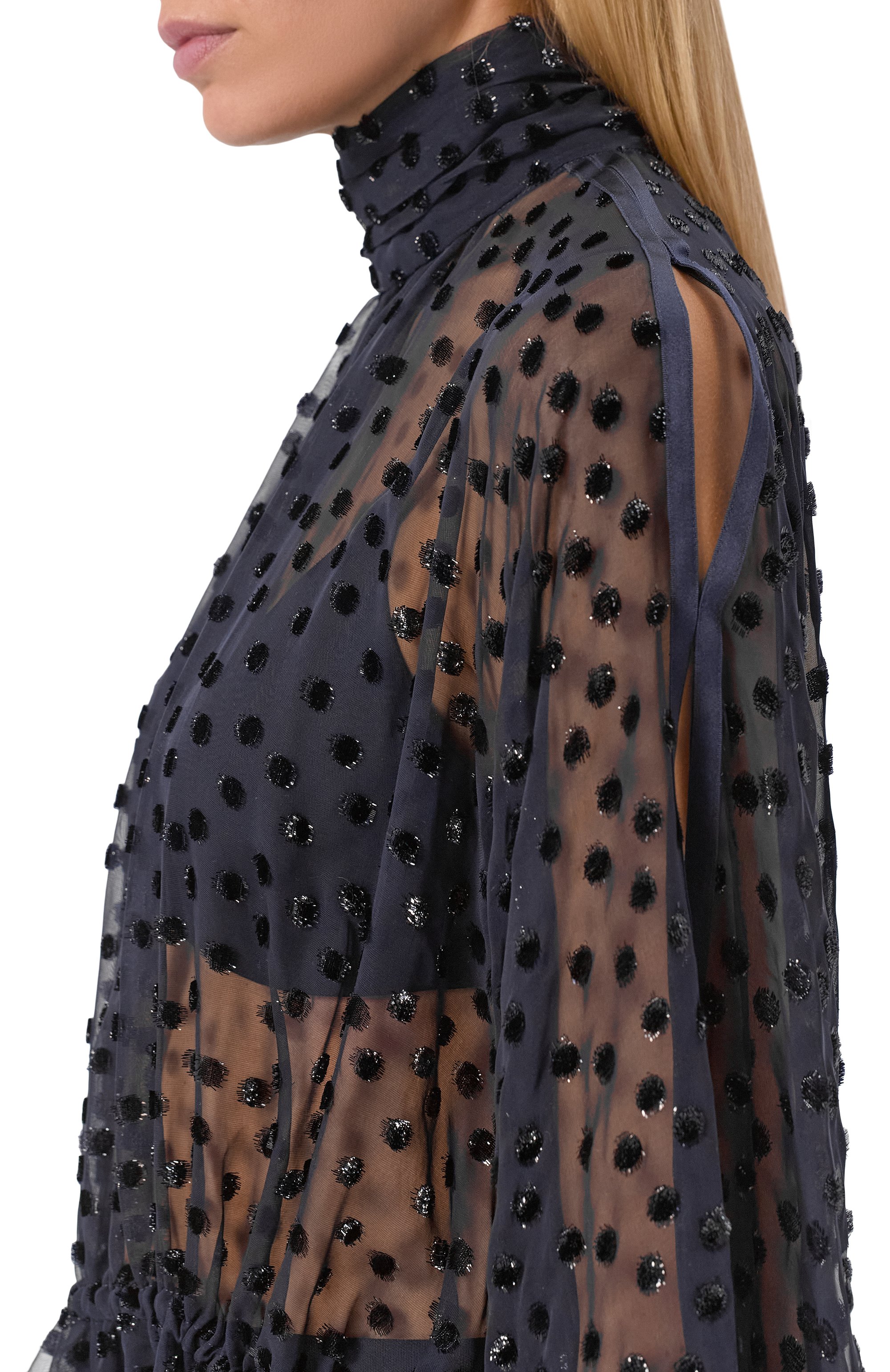 Шелковая блузка SAINT LAURENT, арт. 840792/Y631T, фото 5