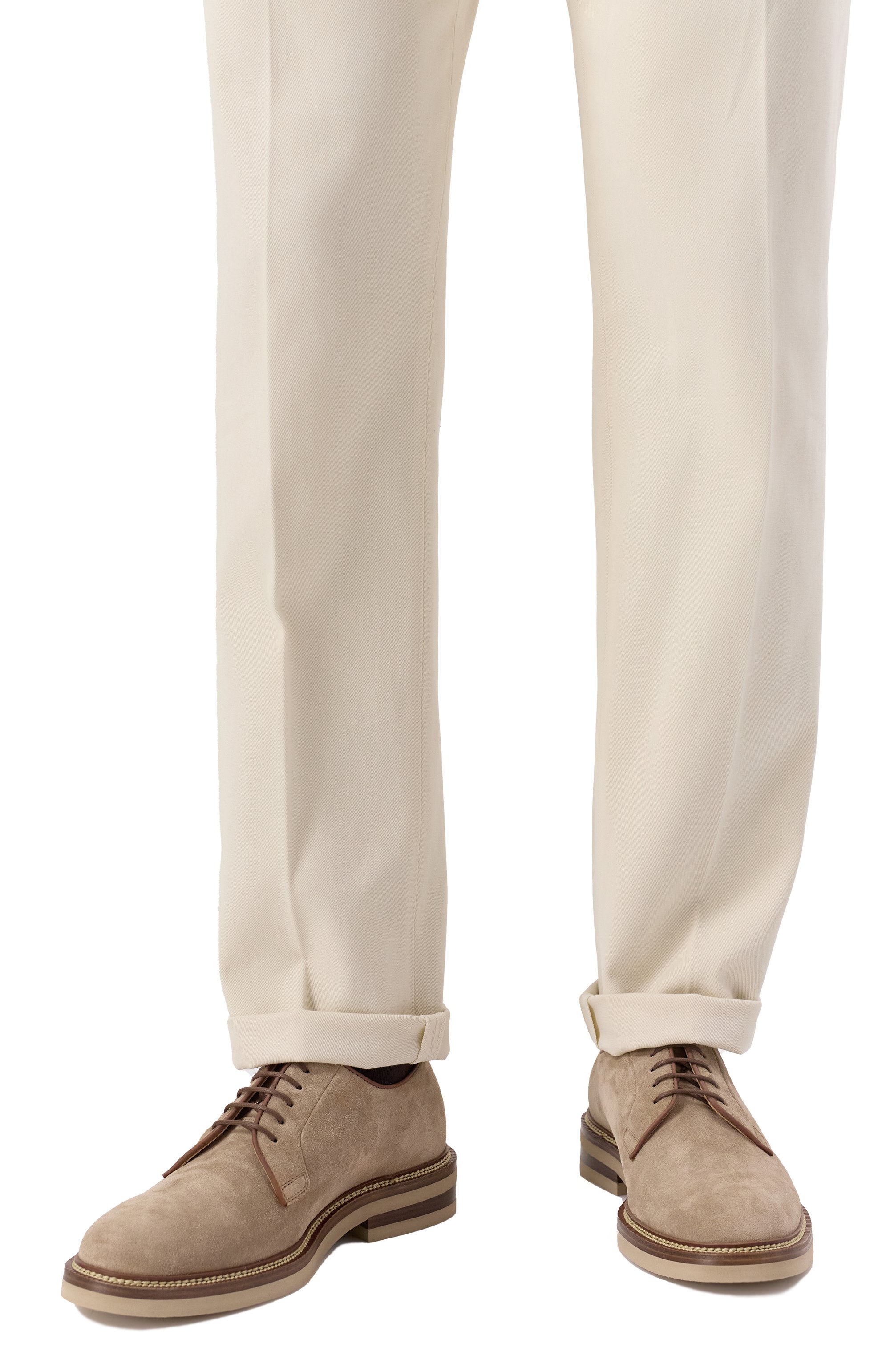 Замшевые дерби BRUNELLO CUCINELLI, арт. MZUPEAT708, фото 3