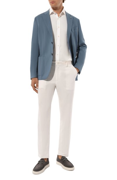 Шерстяной пиджак L.B.M. 1911 синего цвета по цене 87550 руб., арт. 2652/34030, фото 3 Шерстяной пиджак L.B.M. 1911, арт. 2652/34030, фото 3