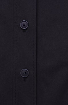 Женская хлопковая юбка EMPORIO ARMANI темно-синего цвета, арт. EW000764/AF12440 | Фото 6 (Длина Ж (юбки, платья, шорты): Макси; Материал сплава: Проставлено; Драгоценные камни: Проставлено; Женское Кросс-КТ: Юбка-карандаш; Стили: Классический; Материал внешний: Хлопок)