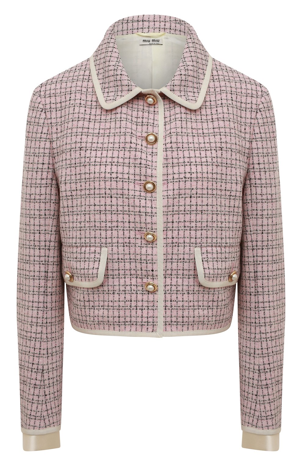 Жакет из шерсти и хлопка MIU MIU, арт. MH1606-6J1-F0E18, фото 1