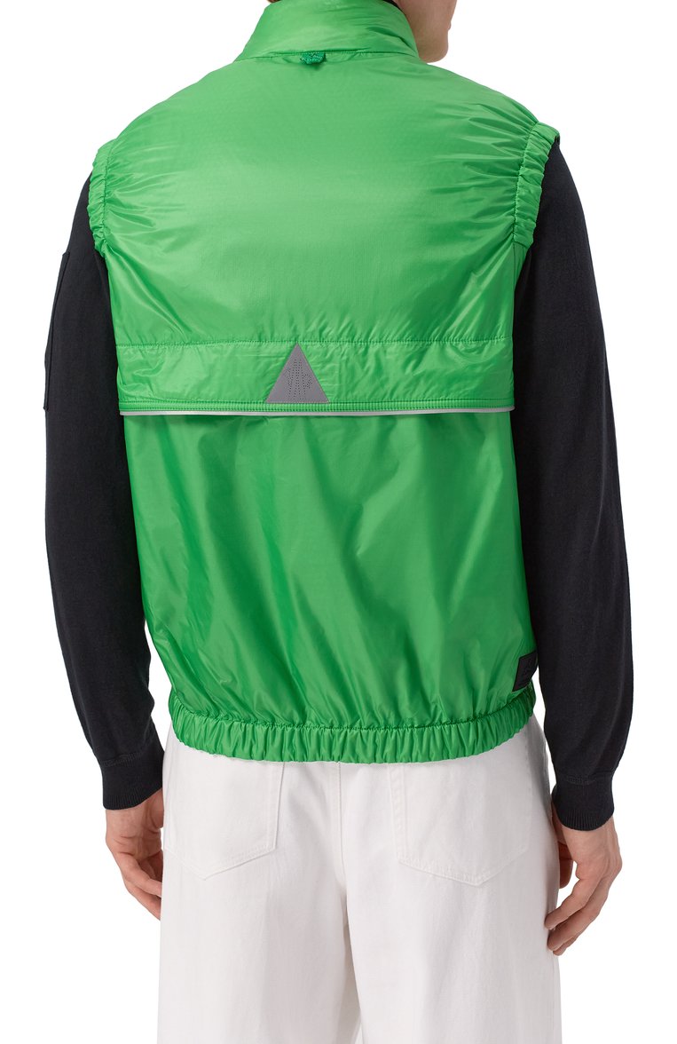 Мужской утепленный жилет ollon MONCLER GRENOBLE зеленого цвета, арт. 1A00012/595B1 | Фото 4 (Материал подклада: Синтетический материал; Длина (верхняя одежда): Короткие; Материал внешний: Синтетический материал; Стили: Кэжуэл; Мужское Кросс-КТ: жилеты-тонкие; Автоматизация ТО: Проставлено; Автоматизация состава: Проставлено)