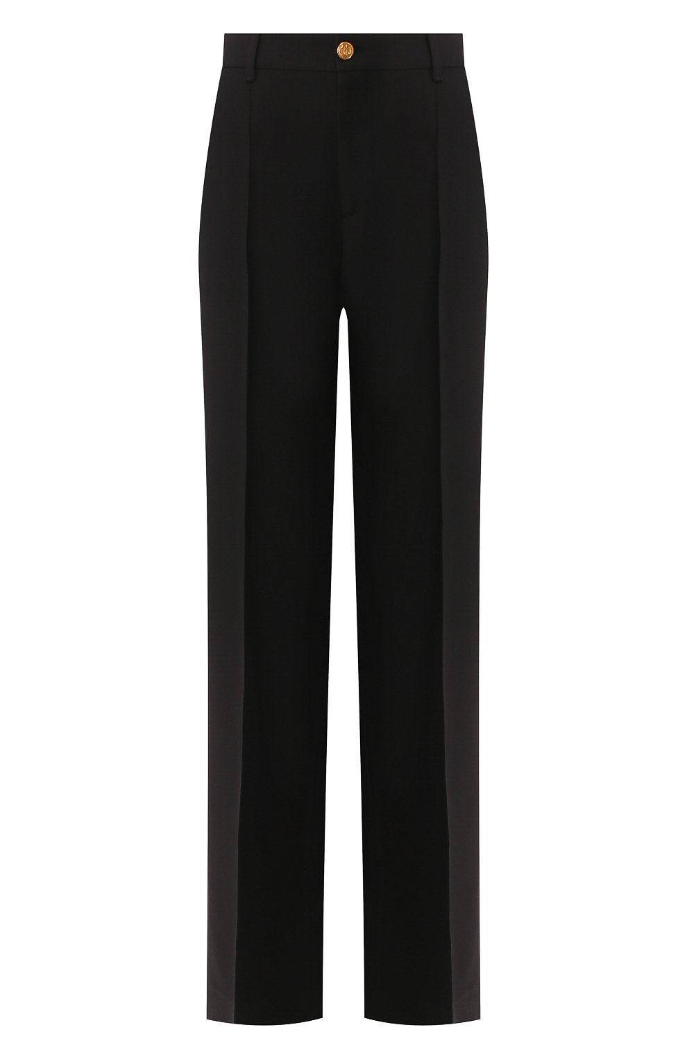 Брюки из шелка и шерсти GUCCI черного цвета по цене 141120 руб., арт. 609657/ZAD88, фото 1 Брюки из шелка и шерсти GUCCI, арт. 609657/ZAD88, фото 1