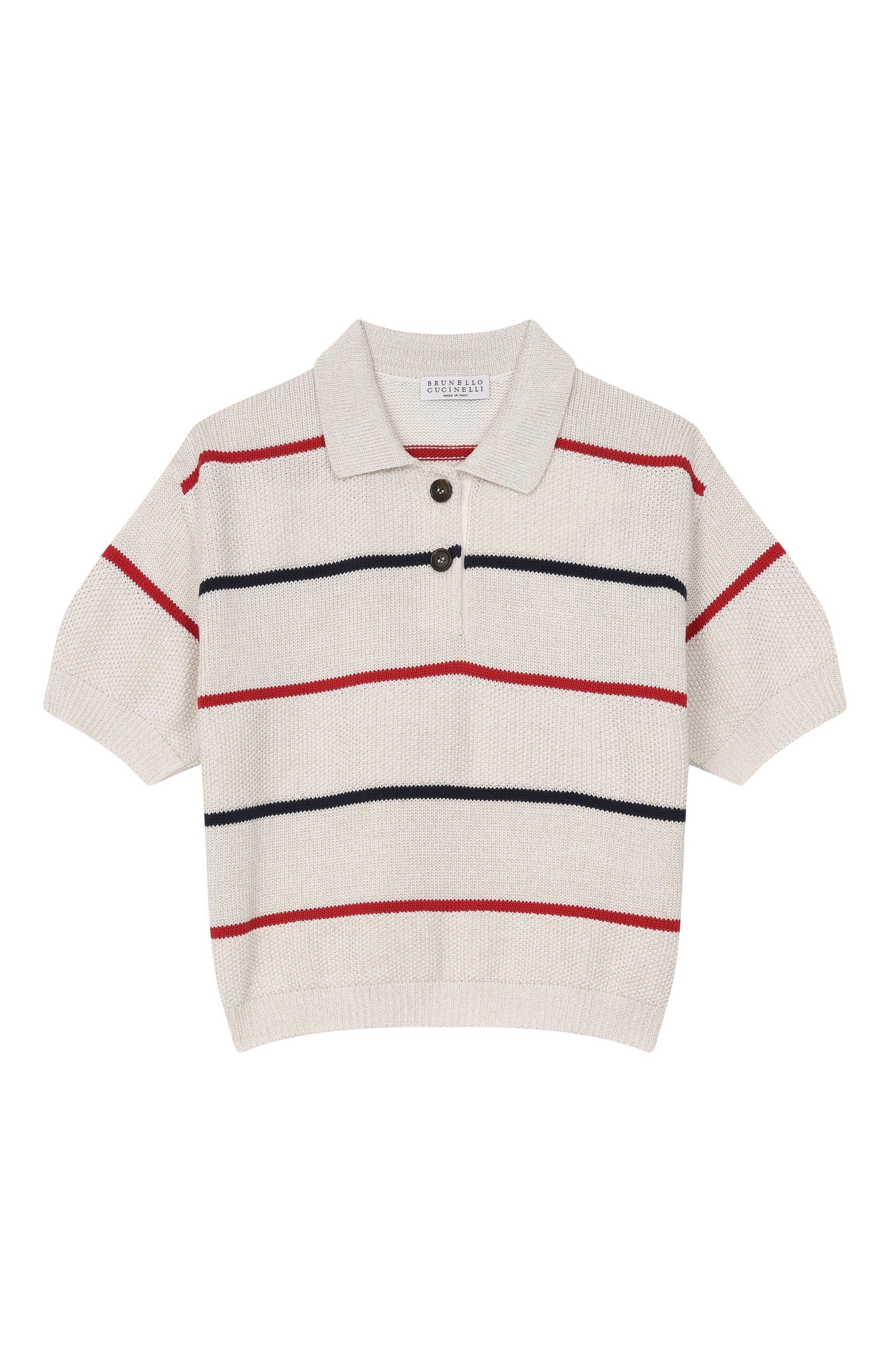 Хлопковое поло BRUNELLO CUCINELLI, арт. BSNM74015B, фото 1