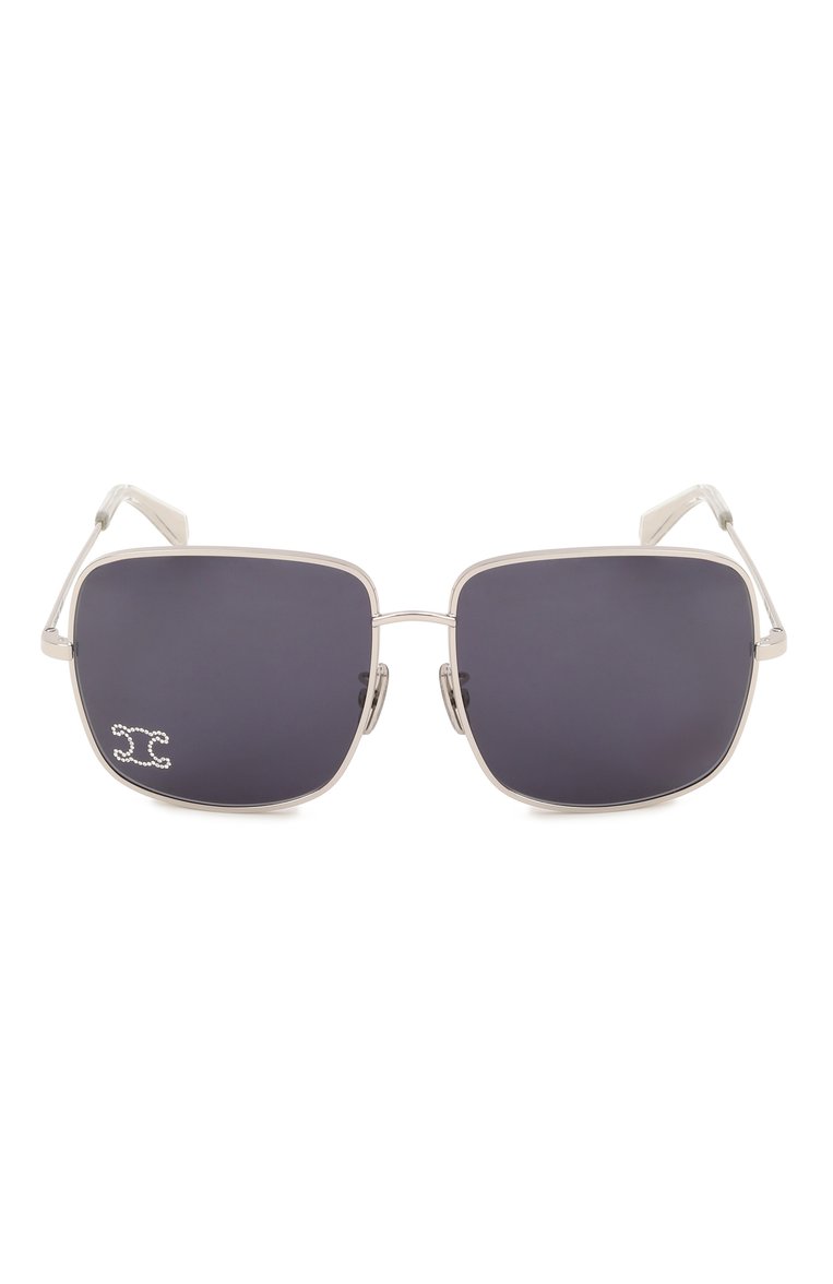 Женские солнцезащитные очки CELINE EYEWEAR синего цвета, арт. CL40284U 16V | Фото 3 (Региональные ограничения белый список (Axapta Mercury): Не проставлено; Нос: Не проставлено; Тип очков: С/з; Материал: Металл; Оптика Гендер: оптика-женское; Очки форма: Квадратные)