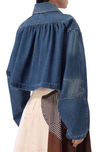 Джинсовая куртка DRIES VAN NOTEN синего цвета по цене 178000 руб., арт. 262-130504/4411, фото 4 Джинсовая куртка DRIES VAN NOTEN, арт. 262-130504/4411, фото 4
