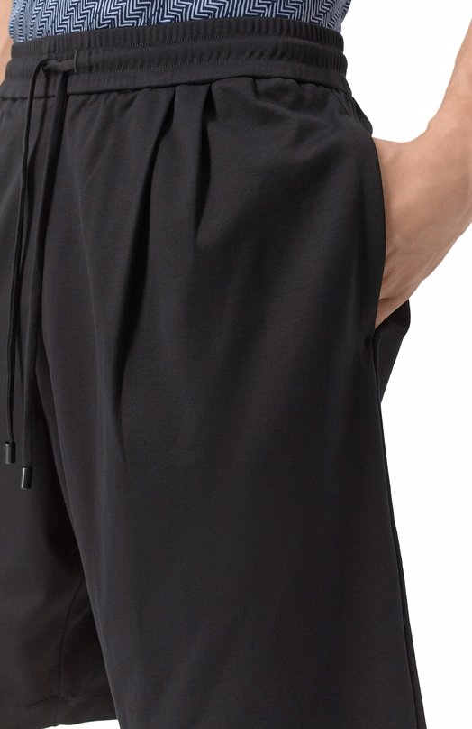Хлопковые шорты Giorgio Armani GM001496/TE10333 Чёрный  GM001496/TE10333 Фото 5