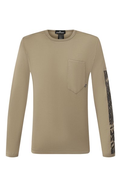 Хлопковый лонгслив STONE ISLAND SHADOW PROJECT хаки цвета по цене 16200 руб., арт. 711920214, фото 1 Хлопковый лонгслив STONE ISLAND SHADOW PROJECT, арт. 711920214, фото 1