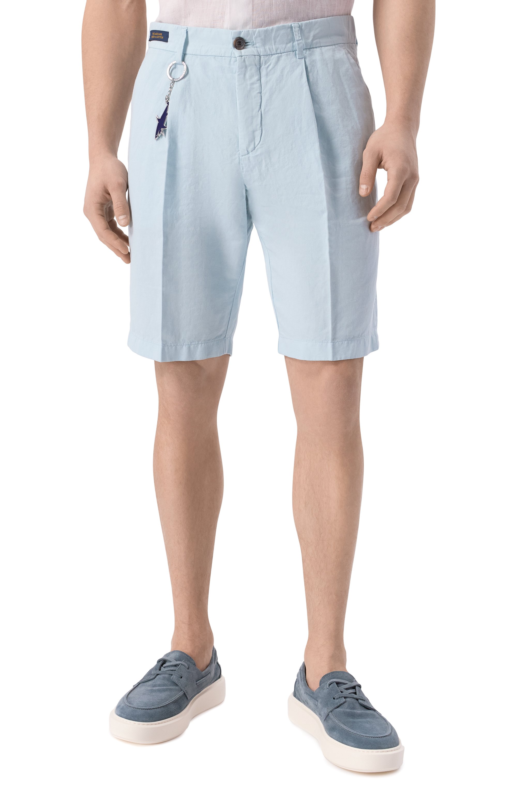 Шорты из хлопка и льна PAUL&SHARK, арт. 25414034, фото 3