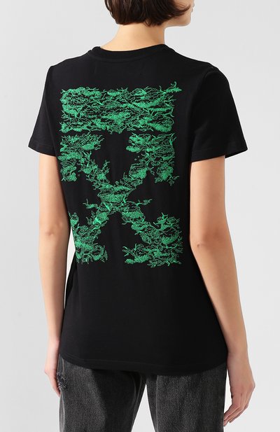 Хлопковая футболка OFF-WHITE, арт. 0WAA049F19B070681040, фото 4