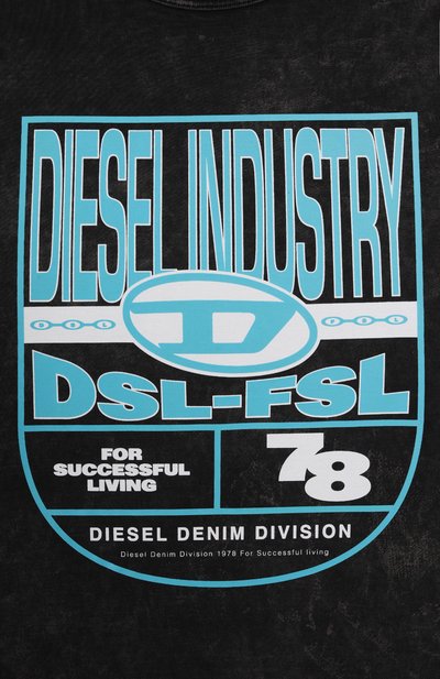 Хлопковая футболка DIESEL, арт. J02253/0THAH, фото 3