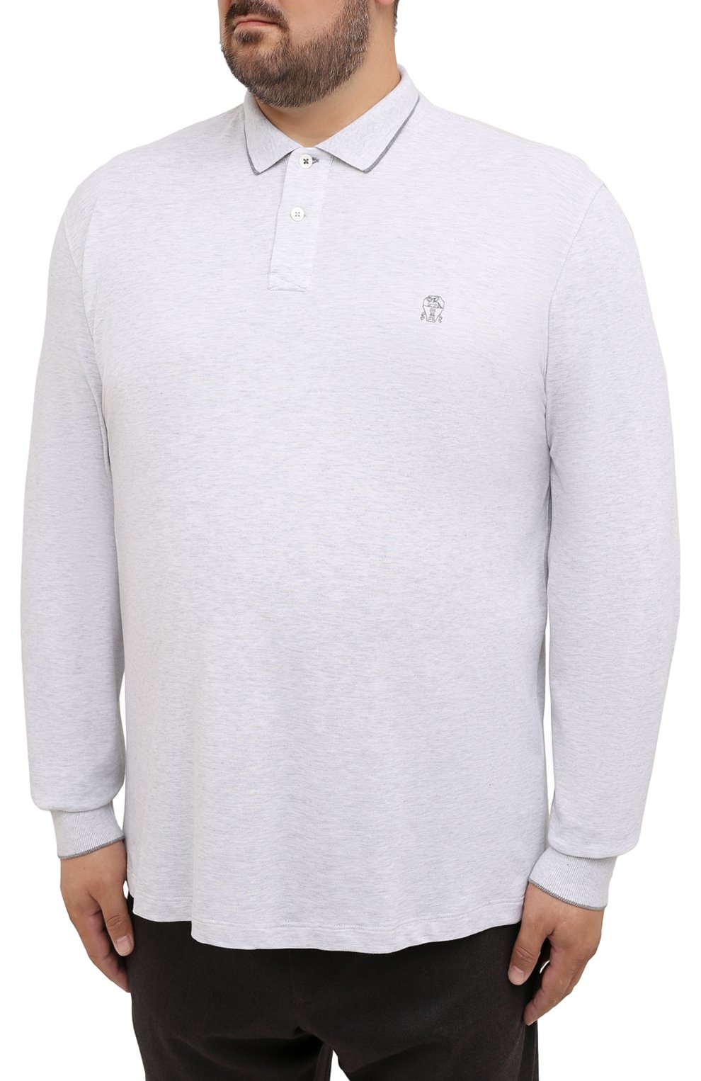 Хлопковое поло BRUNELLO CUCINELLI, арт. M0T739769W, фото 3