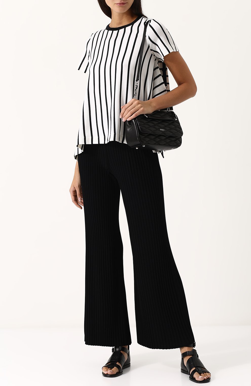 Однотонные расклешенные брюки MRZ, арт. S18-0018S5, фото 2