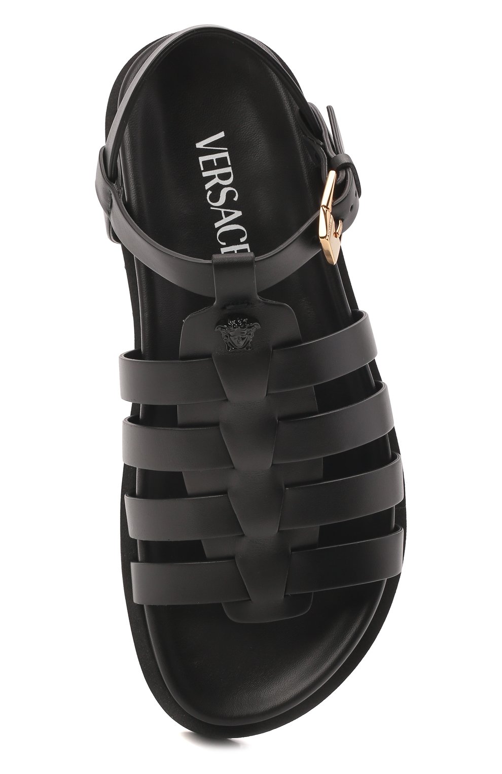 Кожаные сандалии VERSACE, арт. 1003666/DVT2P, фото 6