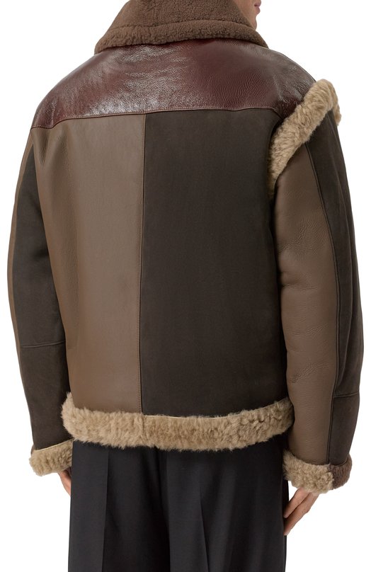 Дубленка из овчины Moschino A3902/5272 Коричневый  A3902/5272 Фото 4