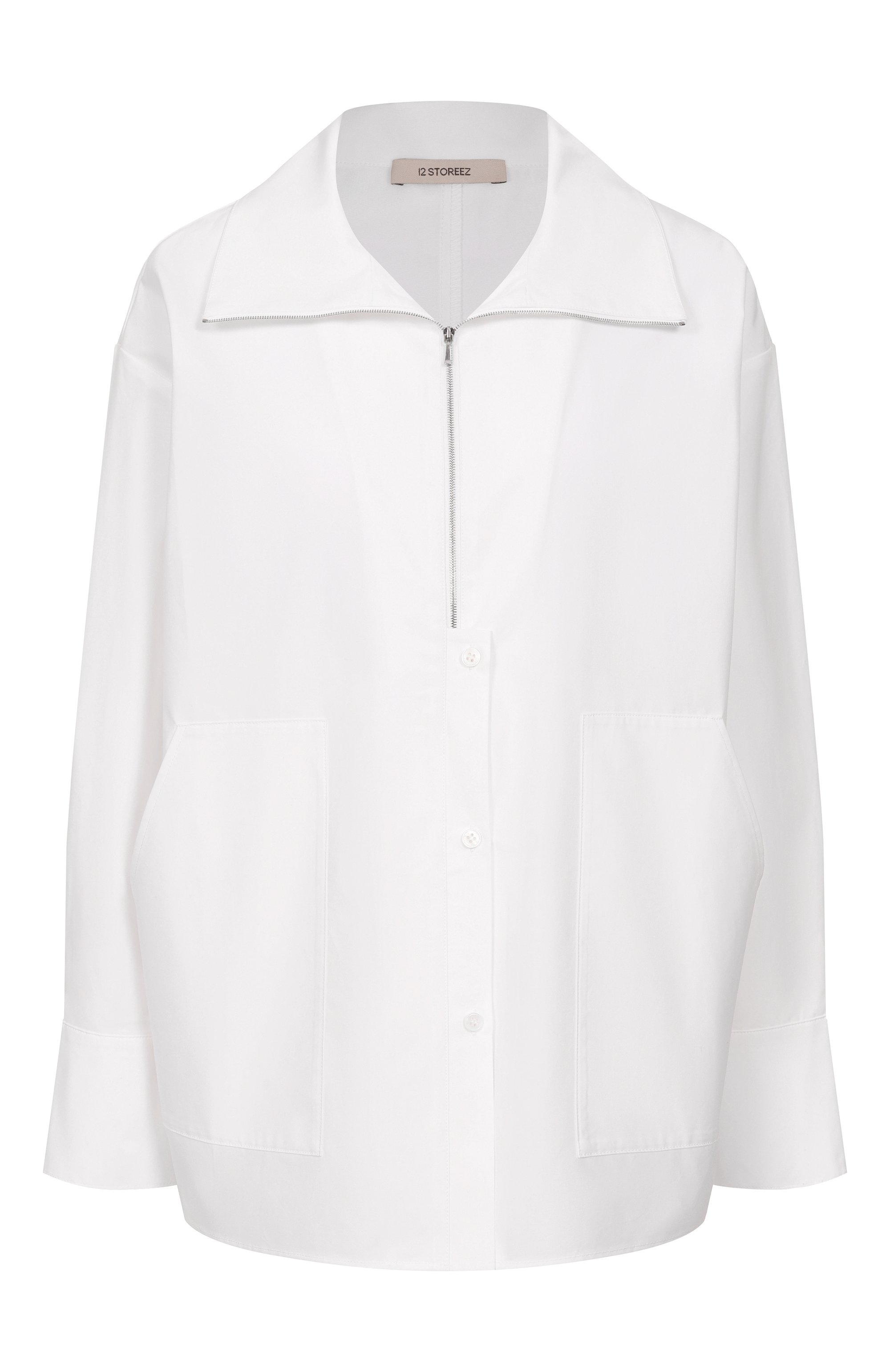 Хлопковая блузка 12 STOREEZ, арт. 131886, фото 1