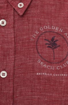 Льняная рубашка BRUNELLO CUCINELLI, арт. BM633C305A, фото 3