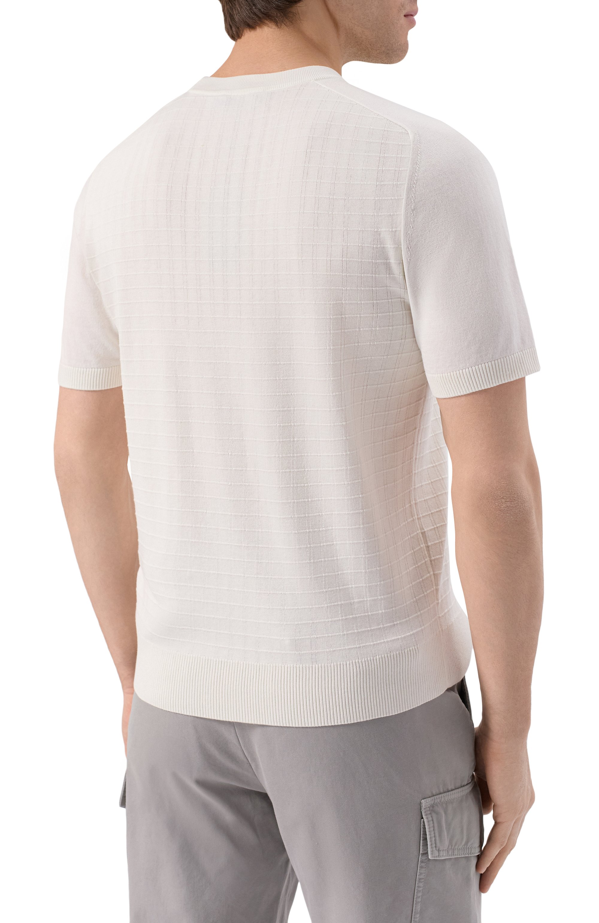 Джемпер из шелка и хлопка CANALI, арт. C1086/MK02272, фото 4