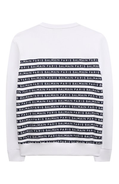 Хлопковый свитшот BALMAIN разноцветного цвета по цене 20700 руб., арт. BU4P60, фото 2 Хлопковый свитшот BALMAIN, арт. BU4P60, фото 2