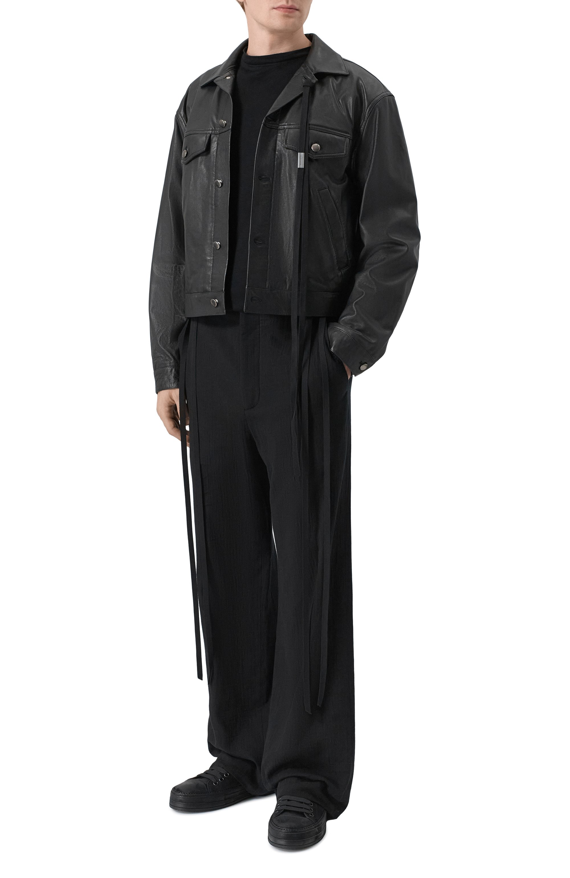 Кожаная куртка ANN DEMEULEMEESTER, арт. B0012717/LT038, фото 2