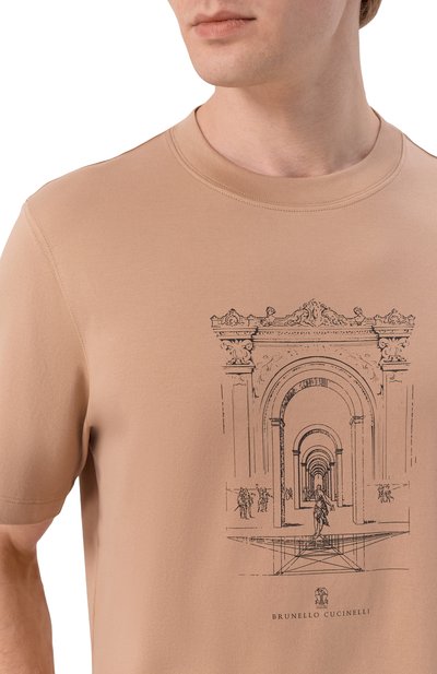 Хлопковая футболка BRUNELLO CUCINELLI, арт. ML8248521P, фото 5