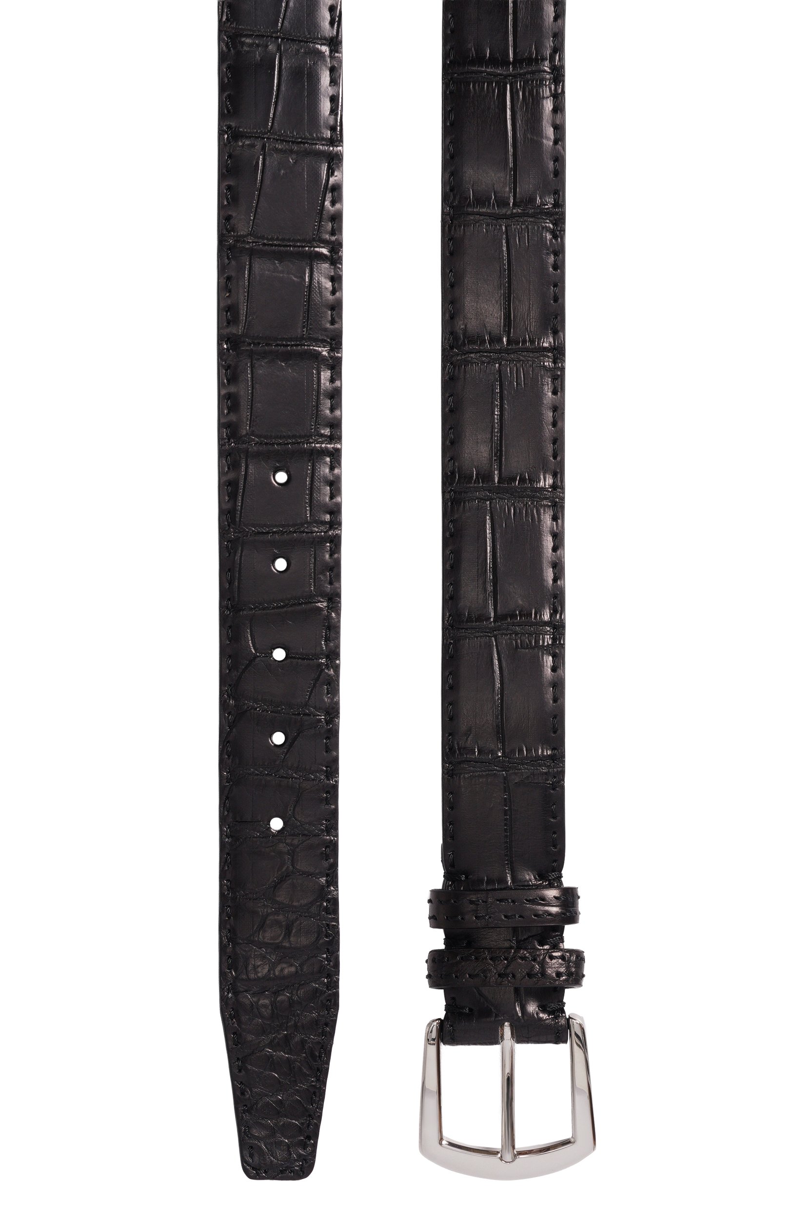 Ремень кожи крокодила KITON, арт. USC6135N00102, фото 3