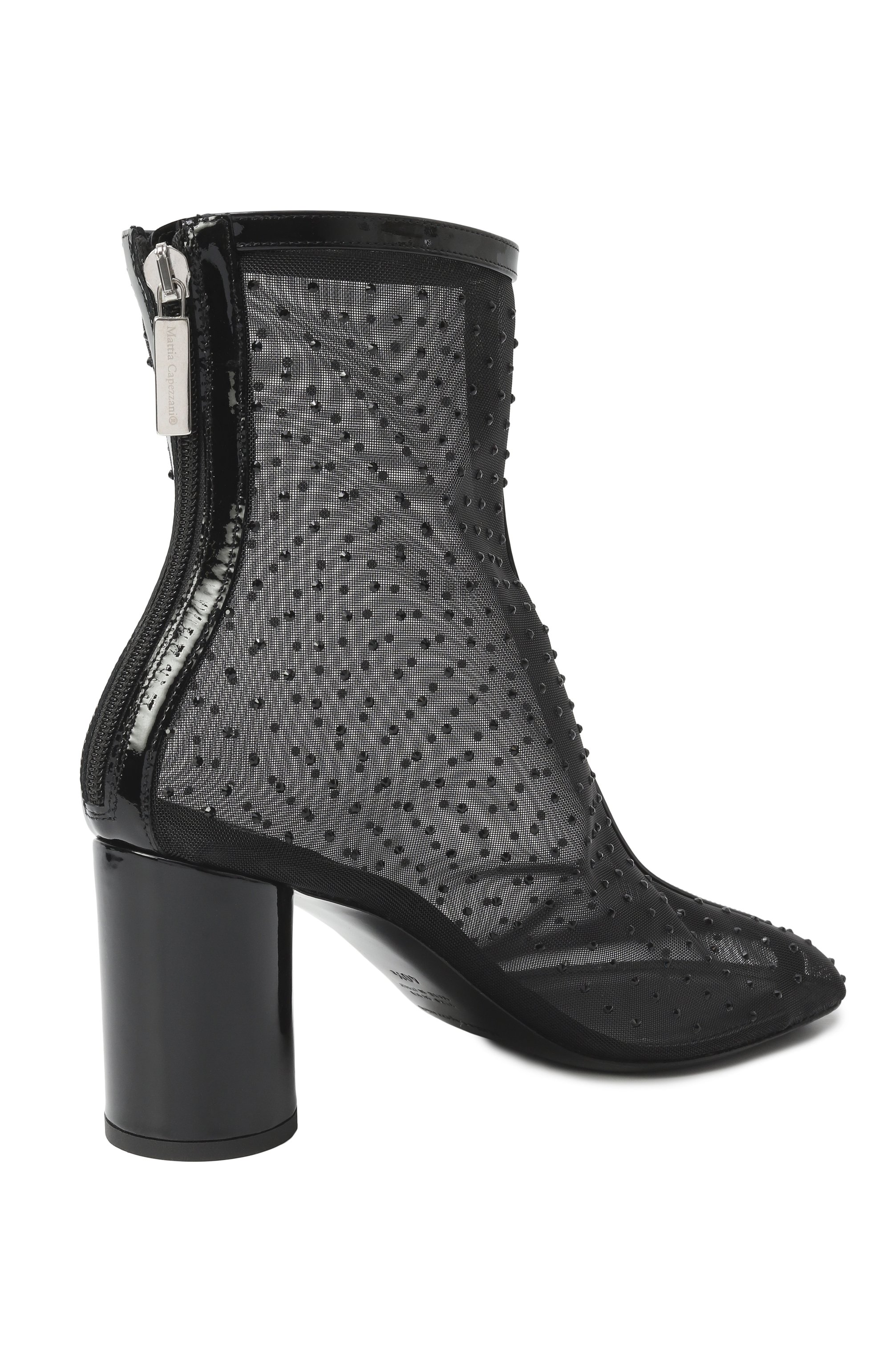 Текстильные ботильоны taryn MATTIA CAPEZZANI, арт. W380/RETE+VERNICE_STRASS, фото 5