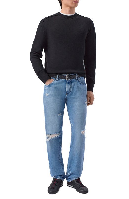 Кожаные кеды Shift Gucci 857018/AAFUH Чёрный  857018/AAFUH Фото 2