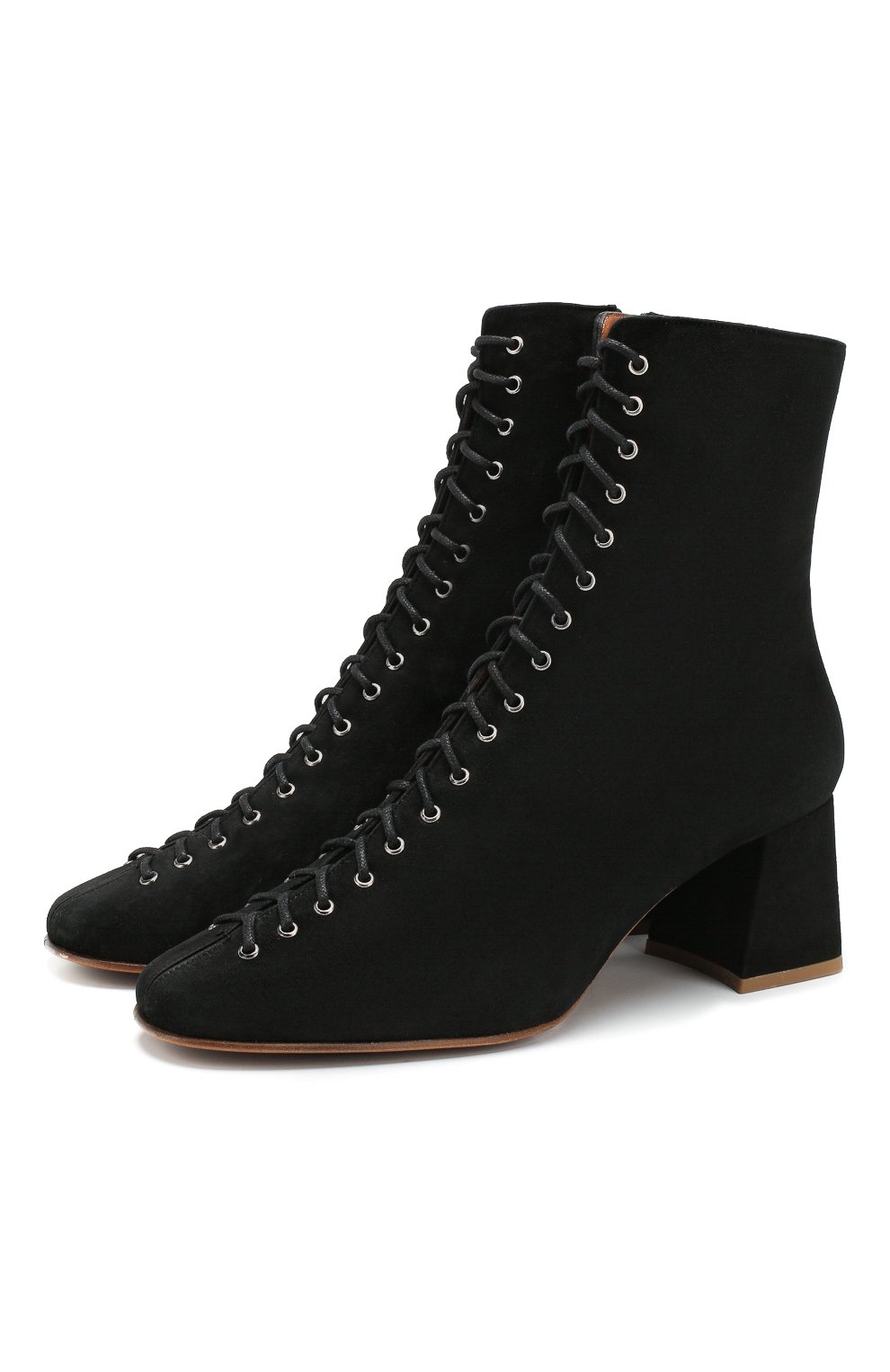Замшевые ботильоны becca BY FAR, арт. 16603-04-BBLKS, фото 1